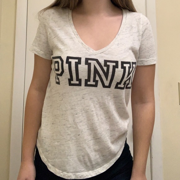 White PINK t shirt - Picture 2 of 4